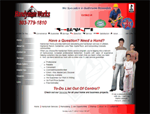 Tablet Screenshot of handymanworks.com